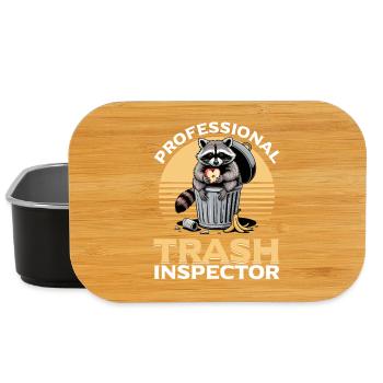 Funny Raccoon - Lunch Box - Schwarz - Vorne