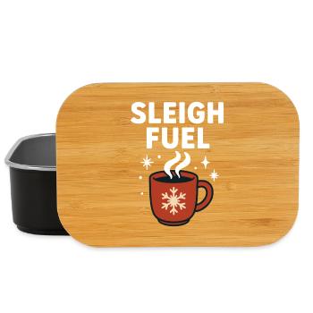 Traîneau Carburant Tasse à café de Noël Fun Père Noël - Boîte à goûter - noir - Devant