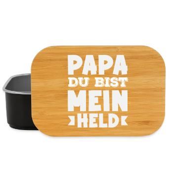 Drôle de cadeau de fête des pères papa bière - Boîte à goûter - noir - Devant