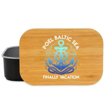 POEL OSTSEE ENDLICH URLAUB Lustiges - Lunch Box - Schwarz - Vorne