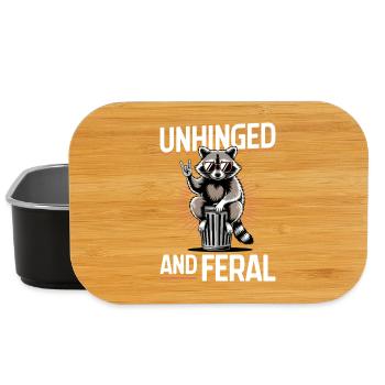 Funny Raccoon - Lunch Box - Schwarz - Vorne