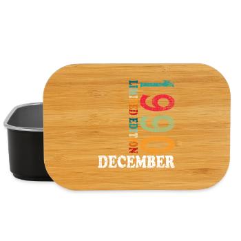 Birthday in December 1990 - December - Lunch Box - black - Front