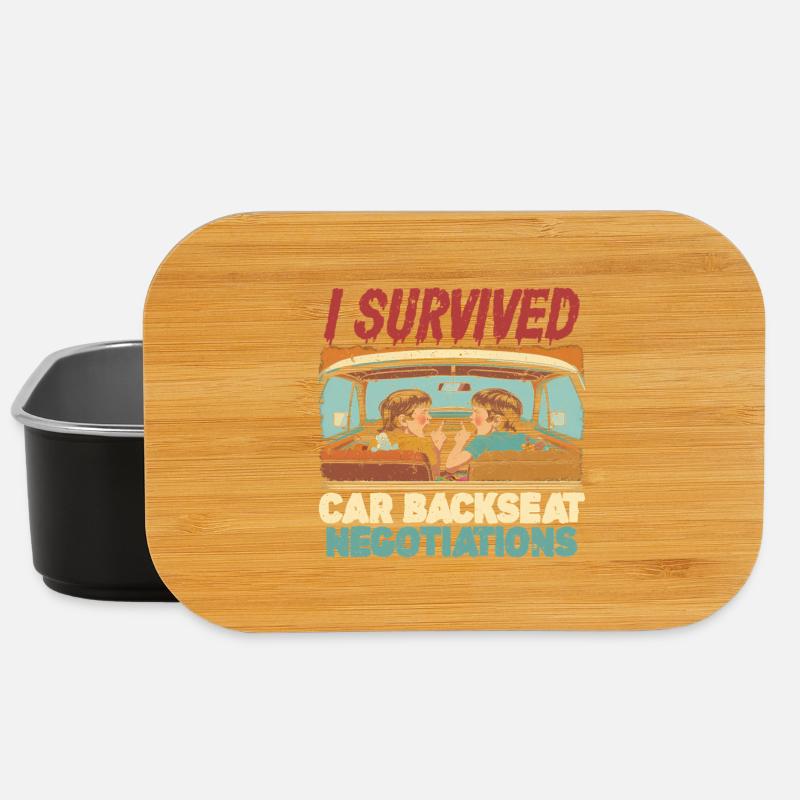 Geschwister Car Backseat Negotiations - Lunch Box - Schwarz