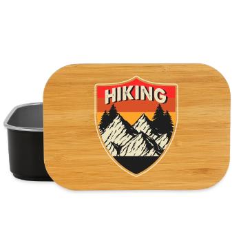 Hiking Retro - Lunch Box - black - Front