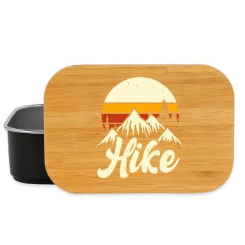 Hiking Retro - Lunch Box - black - Front