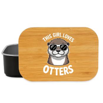 Otter Spruch Mädchen Lustiges Otter Geschenk - Lunch Box - Schwarz - Vorne