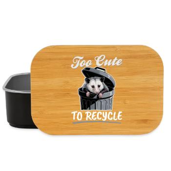 Funny Opossum - Lunch Box - black - Front