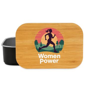 Women Power Run Sunrise - Lunch Box - black - Front