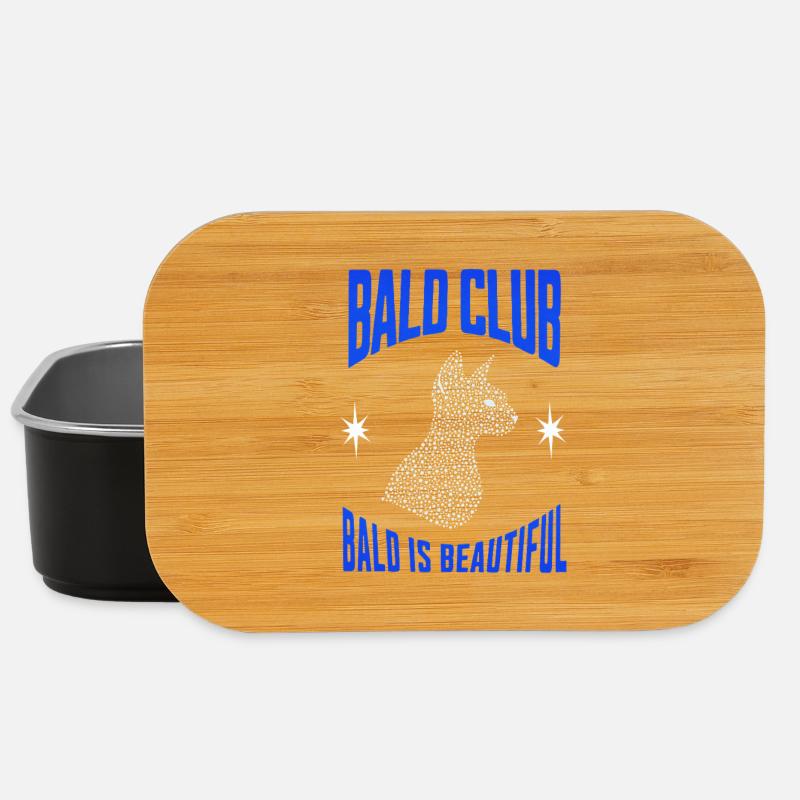 Bald Is Beautiful Sphynx Cat Hairless Club - Lunch Box - black