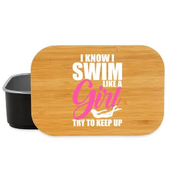 Swimming Water Sports Float Gifts - Lunch Box - black - Front