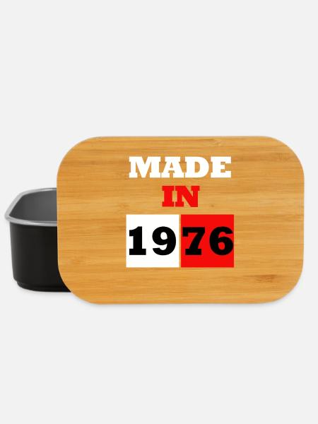 Made in 1976 Anniversary - Lunch Box - black