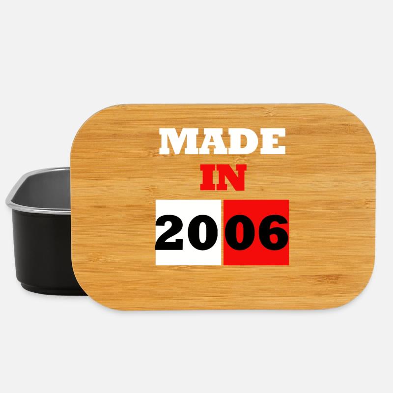 Made in 2006 Anniversary - Lunch Box - black