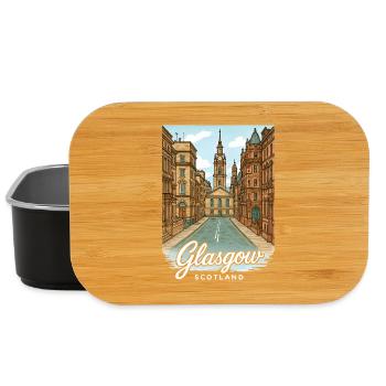 Glasgow, Écosse - Boîte à goûter - noir - Devant