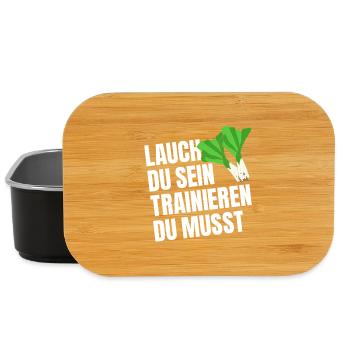 Weight training LEEKS YOU HAVE TO BE TRAINING - Lunch Box - black - Front