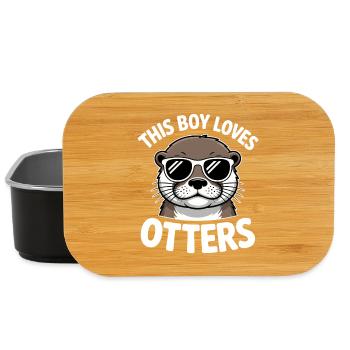 Otter Spruch Jungs Lustiges Otter Geschenk - Lunch Box - Schwarz - Vorne