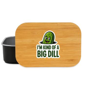 Im Kind Of A Big Dill Funny Cucumber - Boîte à goûter - noir - Devant