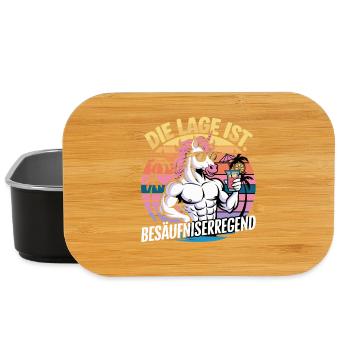  Die Lage Ist Besäufniserregend Einhorn Sommer - Lunch Box - Schwarz - Vorne