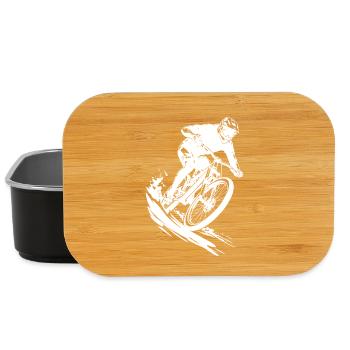 Mountainbike Biker Art Cycling - Lunch Box - black - Front