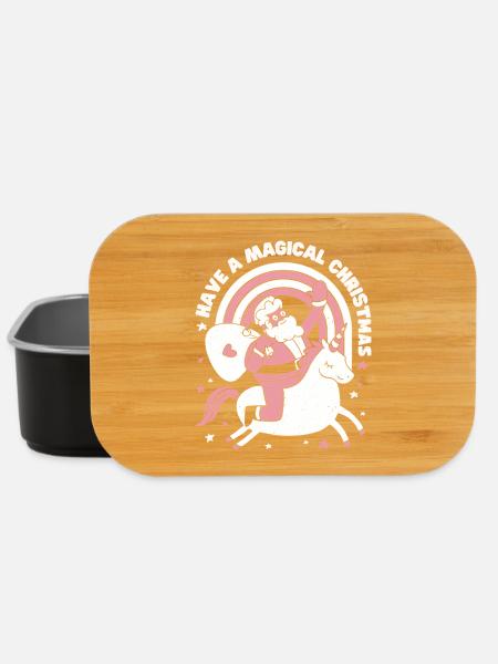 Verbringen Sie ein magisches Weihnachtsfest - Lunch Box - Schwarz