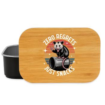 Funny Opossum - Lunch Box - black - Front