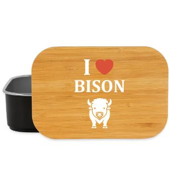 bison - Lunch Box - black - Front