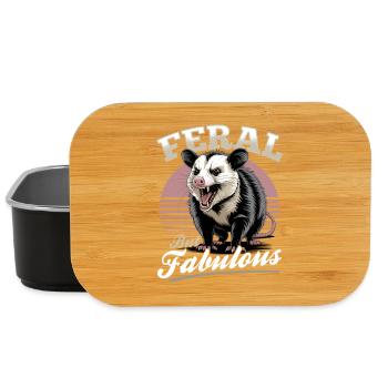 Funny Opossum - Lunch Box - black - Front