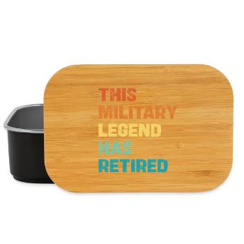 This Military Legend Retired - Lunch Box - black - Front