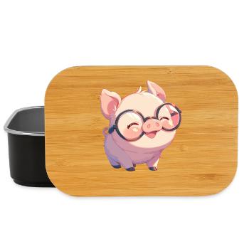 Pig Pig - Lunch Box - black - Front
