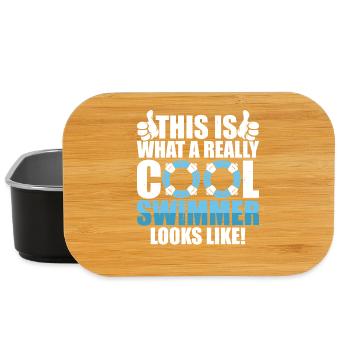 Swimming Water Sports Float Gifts - Lunch Box - black - Front