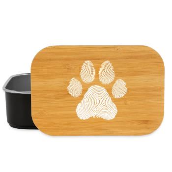 Animal Lover Dog Cat Art - Lunch Box - black - Front