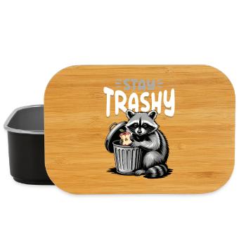 Funny Raccoon - Lunch Box - Schwarz - Vorne