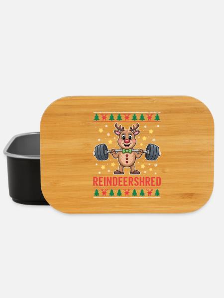 Reindeershred Rentier Weihnachten Ugly Christmas - Lunch Box - Schwarz