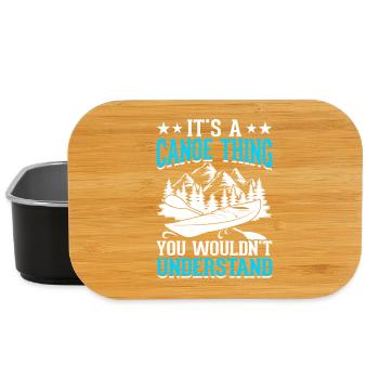 Kayak Kayaker Gifts Water Sports Outfits - Lunch Box - black - Front