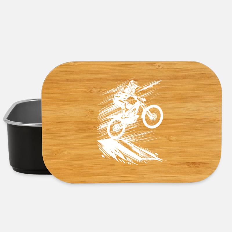 Energetic Mountainbike Art - Lunch Box - black