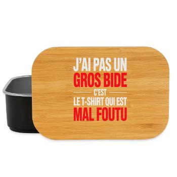 I don't have a big funny design blunder - Lunch Box - black - Front