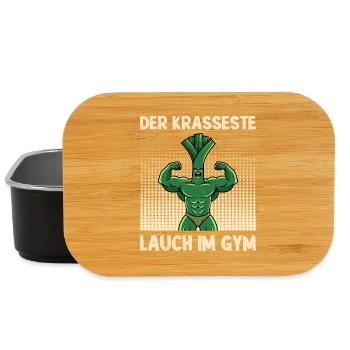 Gewichtheber DER KRASSESTE LAUCH IM GYM Lustig - Lunch Box - Schwarz - Vorne