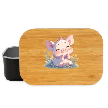 Schweine Schwein - Lunch Box - Schwarz - Vorne