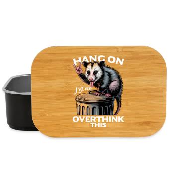 Funny Opossum - Lunch Box - black - Front