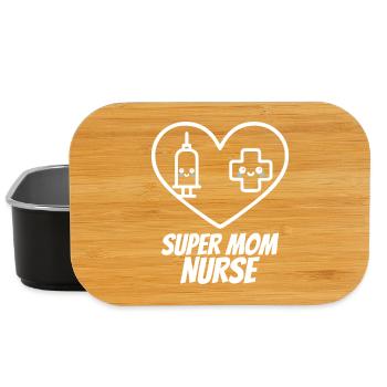 Super-Mama-Krankenschwester – Herzmedizin - Lunch Box - Schwarz - Vorne
