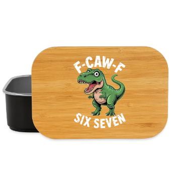 F-Caw-F Six Seven Dino - Lunch Box - black - Front