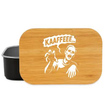 Coffee zombie Nothing works without coffee Humor - Lunch Box - black - Front