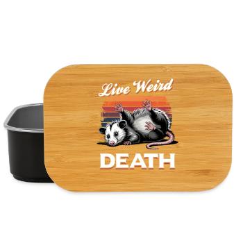 Funny Opossum - Lunch Box - black - Front