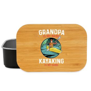 Opa Kayak Abenteuer - Lunch Box - Schwarz - Vorne