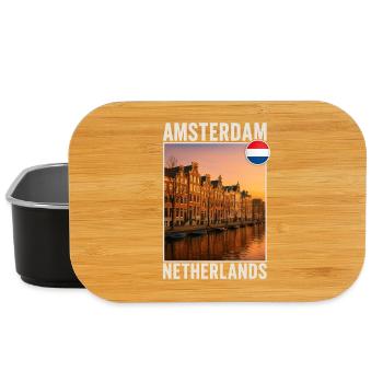 Amsterdam - Lunch Box - black - Front
