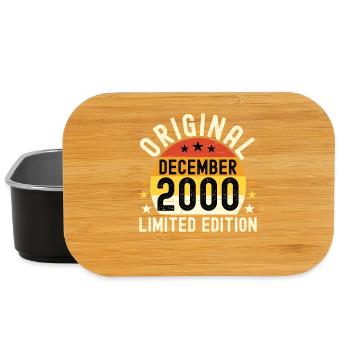 Geburtstag Dezember 2000 Originales Vintage-Geschenk - Lunch Box - Schwarz - Vorne