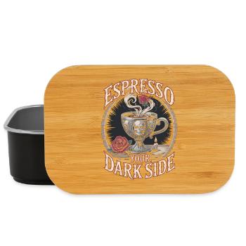 Gothic Kaffee Tasse mit Totenkopf & Rose - Lunch Box - Schwarz - Vorne