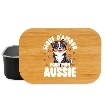 Love For My Australian Dog's Sweet Heart - Lunch Box - black - Front