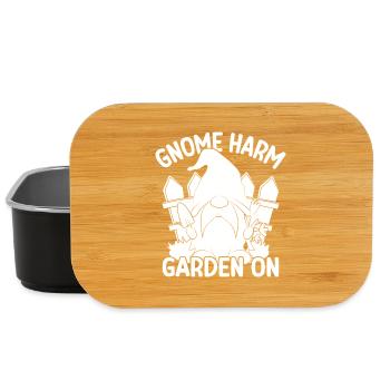 Gnome Costume Men Gnome Harm Garden On Gnome - Lunch Box - black - Front