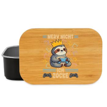 nerv nicht ich zocke - Lunch Box - Schwarz - Vorne