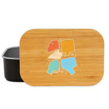 SLP Gebärdensprache AAC Kommunikation - Lunch Box - Schwarz - Vorne